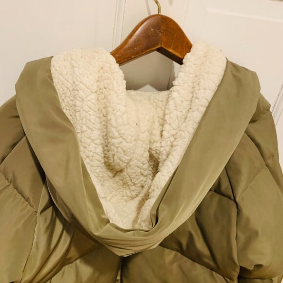 Orolay Thickened Down Olive Green Hooded Jacket Size XL - Picture 6 of 10